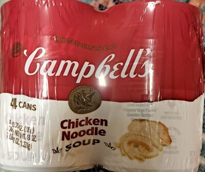 Campbell's Condensed Chicken Noodle Soup, 10.75 oz Can (4 Pack)