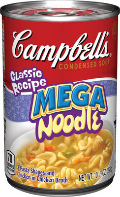 Campbell's Condensed Kids Mega Noodle Soup, 10.5 oz Can
