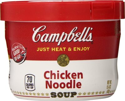 Campbell's Chicken Noodle Soup, 15.4 oz Microwavable Bowl