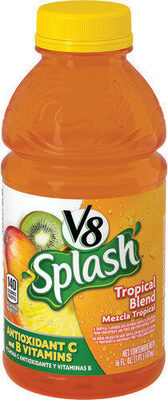 V8 Splash Tropical Blend Flavored Juice Beverage, 16 fl oz Bottle