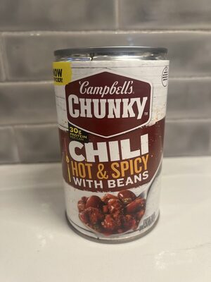 Campbell's Chunky Hot and Spicy Chili With Beans, 19 oz Can