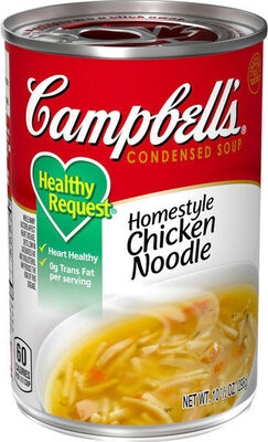 Campbell's Condensed Heart Healthy Homestyle Chicken Noodle Soup, 10.5 oz Can