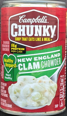 Campbell's Chunky Healthy Request New England Clam Chowder Soup, 18.8 oz Can