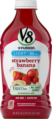 V8 Light Strawberry Banana, 46 oz.