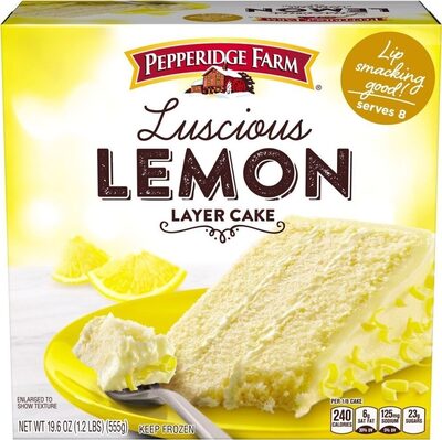 Pepperidge Farm Frozen Lemon Layer Cake, 19.6 oz. Box