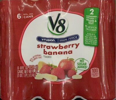 V8 Strawberry Banana, 8 oz., 6 pack