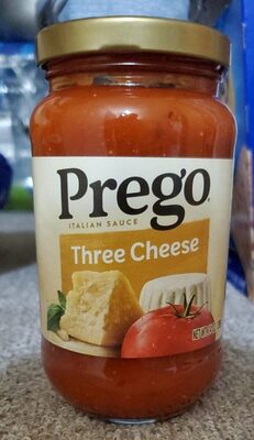 Prego Three Cheese Italian Sauce, 14 oz. (12 Pack)