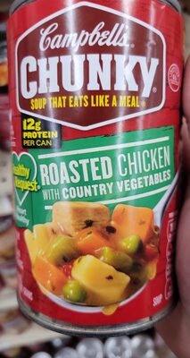 Campbell's Chunky Healthy Request Soup, Roasted Chicken Soup with Country Vegetables, 18.6 oz Can