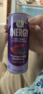 V8 Energy Pomegranate Blueberry Energy Drink, 8 fl oz Can