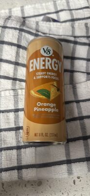 V8 Energy Orange Pineapple Energy Drink, 8 fl oz Can