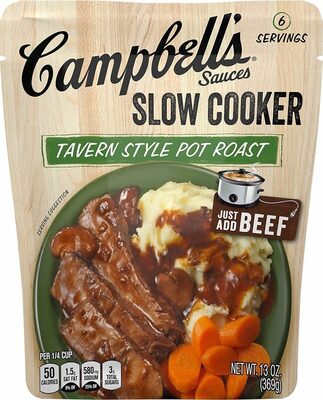 Campbell's Cooking Sauces, Tavern Style Pot Roast, 13 Oz Pouch