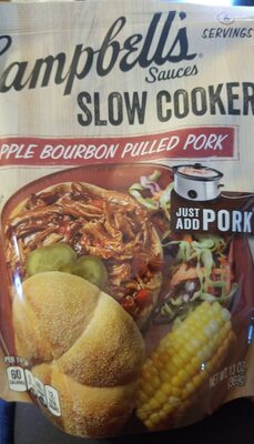 Campbell's Slow Cooker Sauces Apple Bourbon Pulled Pork, 13 oz.