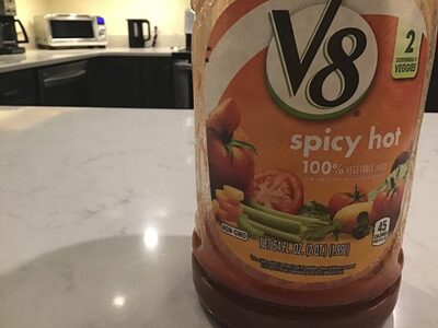 V8 Spicy Hot 100% Vegetable Juice, 64 fl oz Bottle