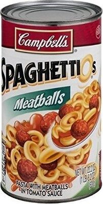 SpaghettiOs Canned Pasta with Meatballs, 22.2 oz Can