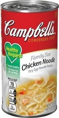 Campbell'sCondensedHealthy RequestFamily Size Chicken Noodle Soup, 22.4 OunceCan