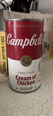 Campbell's Condensed Cream of Chicken Soup, 22.6 oz Family Size Can