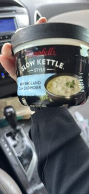 Campbell's Slow Kettle Style New England Clam Chowder, 15.5 oz. Tub