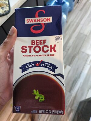 Swanson Beef Stock, 32 oz Carton