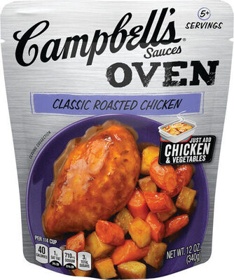 Campbell's Cooking Sauces, Classic Roasted Chicken Sauce, 12 Oz Pouch
