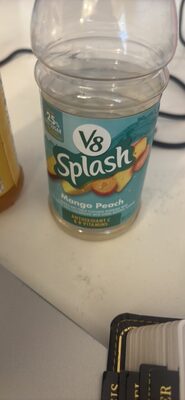 V8 Splash Mango Peach Flavored Beverage, 12 fl oz Bottle