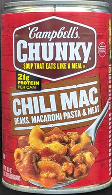 Campbell's Chunky Chili Mac Soup, 18.8 oz Can