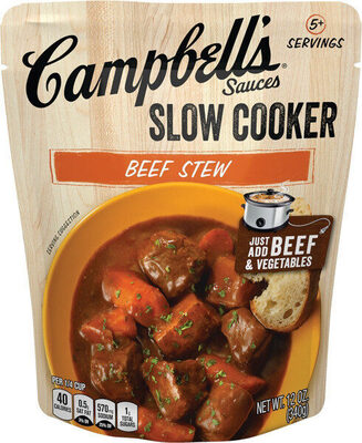 Campbell's Cooking Sauces, Hearty Beef Stew, 12 Oz Pouch