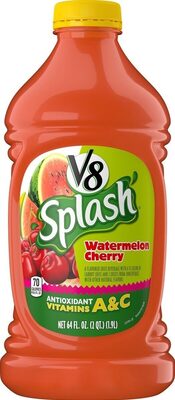 V8 Splash Watermelon Cherry Beverage, 64 fl oz Bottle