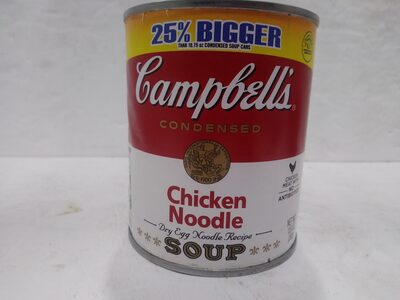 Campbell's Condensed Chicken Noodle Soup Dry Egg Noodle Recipe, 13.8 oz Can