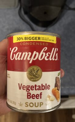 Campbell's Condensed Vegetable Beef Soup, 13.8 oz Can