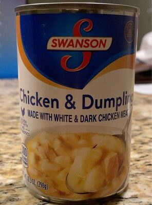 Swanson Canned Chicken and Dumplings With White and Dark Chicken Meat, 10.5 OZ Can