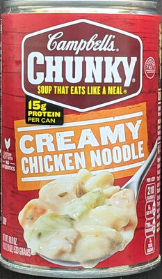 Campbell's Chunky Soup, Creamy Chicken Noodle Soup, 18.8 Oz Can