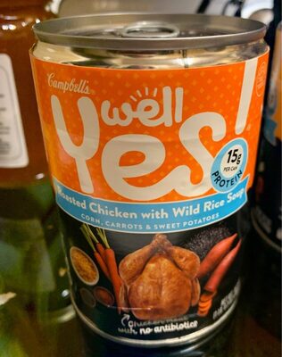 Campbell's Well Yes! Roasted Chicken with Rice Soup, 16.3 Oz Can
