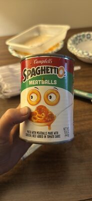 SpaghettiOs Canned Pasta with Meatballs, 15.6 oz Can