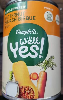 Campbell's Well Yes! Butternut Squash Bisque, 16.2 Oz Can