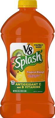 V8 Splash Tropical Blend Flavored Juice Beverage, 96 fl oz Bottle