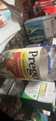Prego Traditional No Sugar Added Pasta Sauce, 23.5 oz Jar
