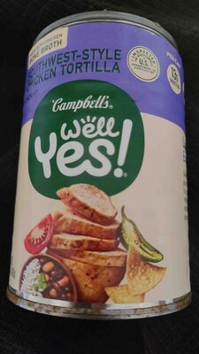 Campbell's Well Yes! Southwest Style Chicken Tortilla Soup, 16.3 Oz Can