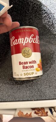 Campbell's Condensed Bean With Bacon Soup, Natural Smoke Flavoring Added, 11.25 oz Can