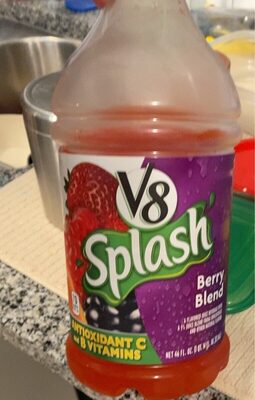 V8 Splash Berry Blend Flavored Juice Beverage, 12 fl oz Bottle (24 Pack)