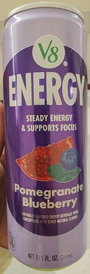 V8 Energy Pomegranate Blueberry Energy Drink, 11.5 fl oz Can