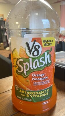 V8 Splash Orange Pineapple Flavored Juice Beverage, 96 fl oz Bottle