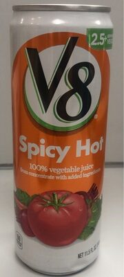 V8 Spicy Hot 100% Vegetable Juice, 11.5 fl oz Can