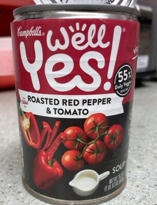 Campbell's Well Yes! Roasted Red Pepper and Tomato Soup, 16.3 Oz Can