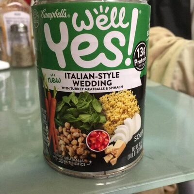 Campbell's Well Yes! Italian Wedding Soup, 16.1 Oz Can