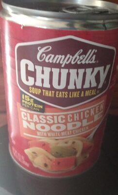 Campbell's Chunky Soup, Classic Chicken Noodle Soup, 16.1 Oz Can