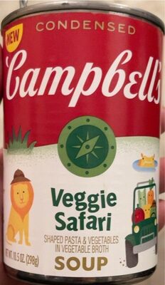 Campbell's Condensed Kids Veggie Safari Soup, 10.5 oz Can