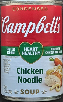 Campbell's Condensed Heart Healthy Chicken Noodle Soup, 10.75 oz Can