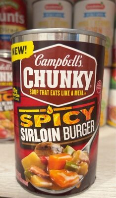Campbell's Chunky Soup, Spicy Sirloin Burger Soup, 18.8 oz Can