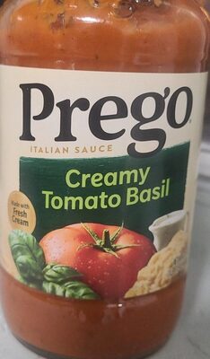 Prego Creamy Tomato Basil Pasta Sauce, 23.5 oz Jar