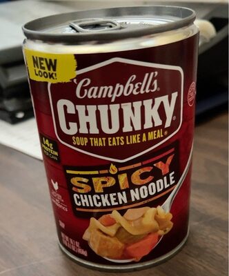 Campbell's Chunky Soup, Spicy Chicken Noodle Soup, 16.1 Oz Can